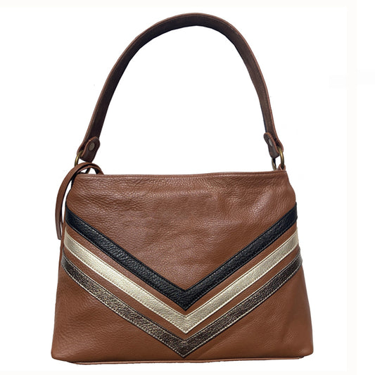 Chevron Bag - Brown