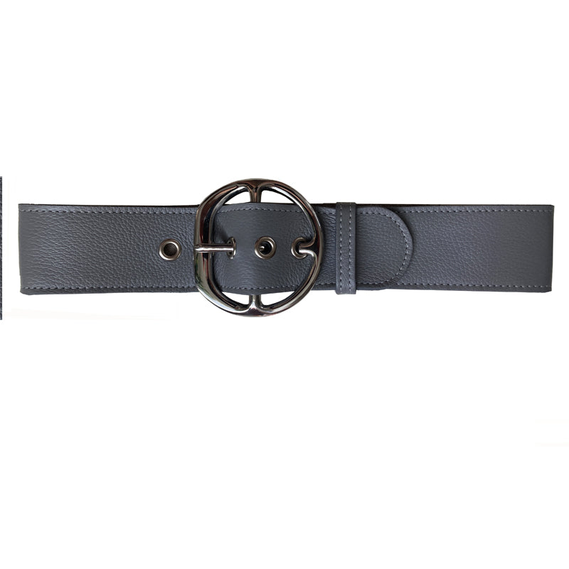 Chunky Waist Belt with EYELETS - Grey