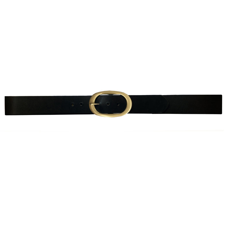 Oval Classic - Black wAntique Brass