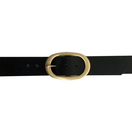 Oval Classic - Black wAntique Brass