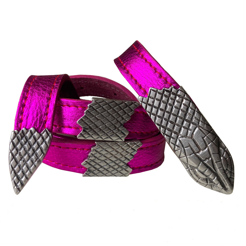 Snake 4-Part - Hot Pink Metallic