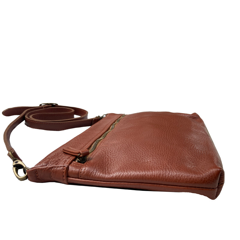 Double-Zip Bag - Brown