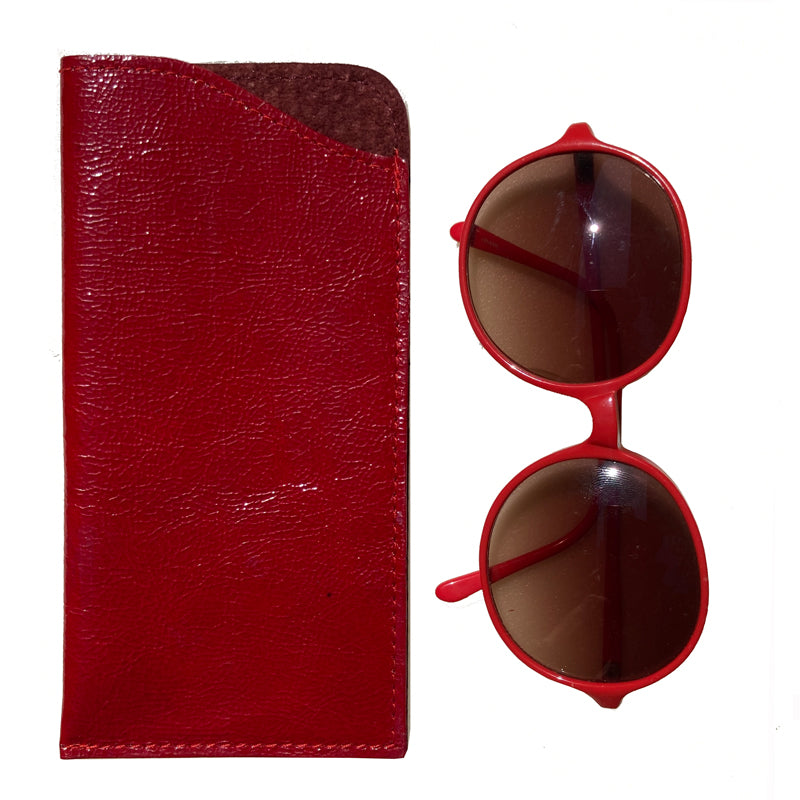 Eyeglass Case - Red Patent Leather