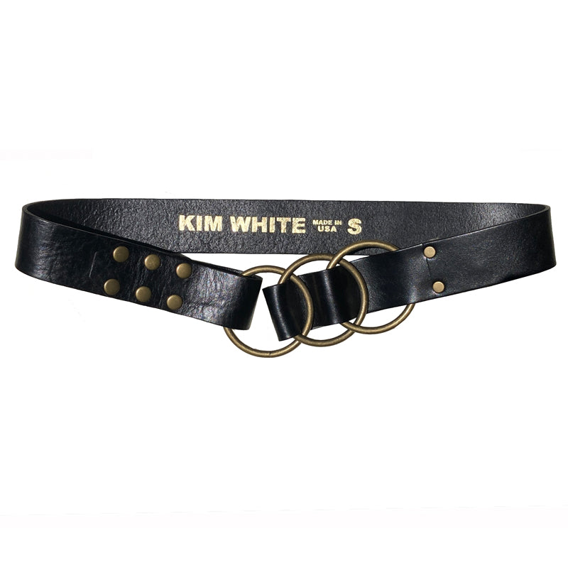 Triple Ring Belt - Black