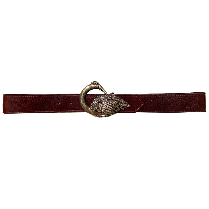 Bird Belt - Burgundy