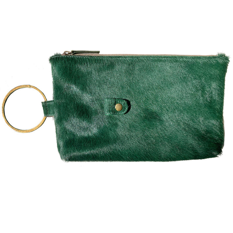 Faux fur handbag Bimba y Lola Green in Faux fur - 42202993