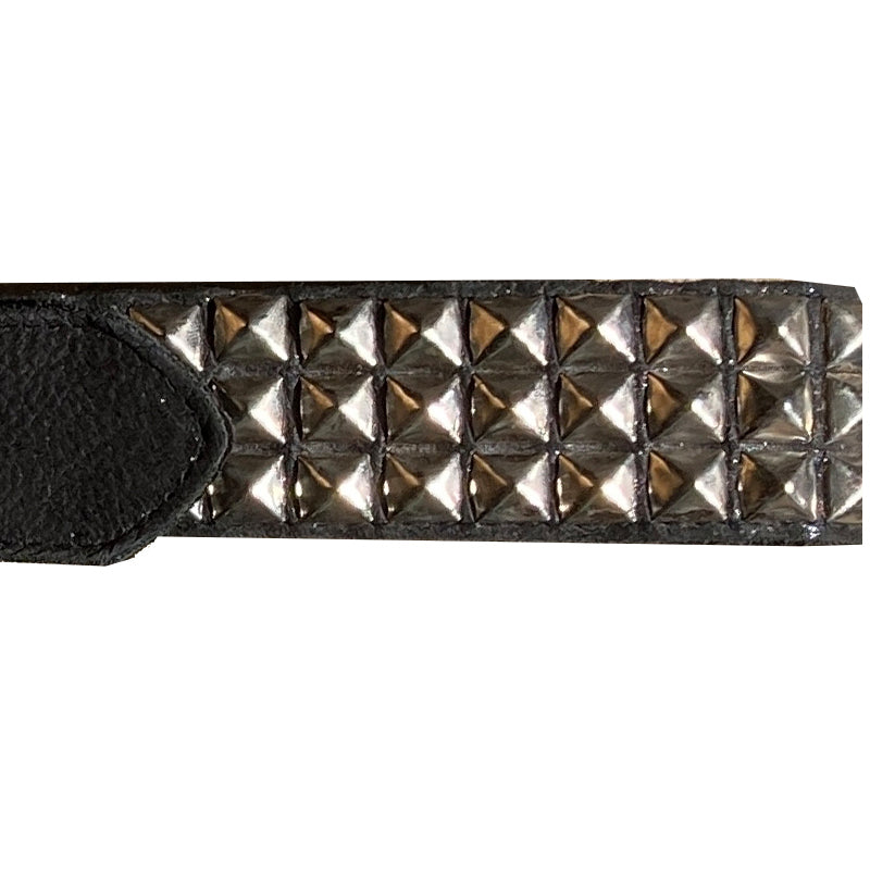Pyramid Stud Belt - silver – Kim White Bags/Belts