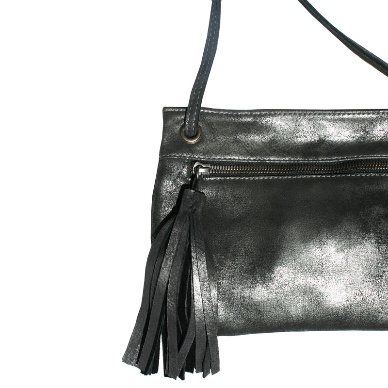 Black Strap Detail Tassel Bag – Tillett's